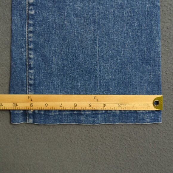 American Eagle Jeans Women's 10 Blue Super Hi-Rise Flare Denim - Picture 8 of 12